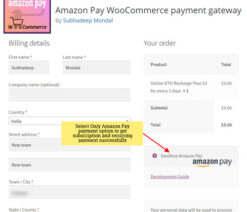 Amazon Pay WooCommerce payment gateway