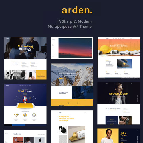 Arden  A Sharp & Modern Multipurpose WordPress Theme