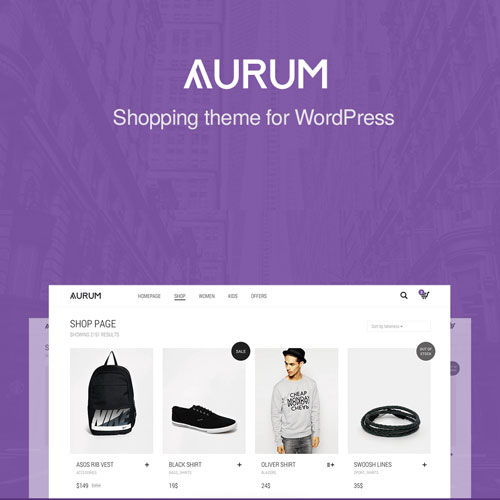 Aurum  Minimalist Shopping Theme