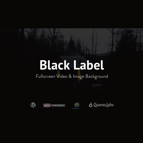 Black Label  Fullscreen Video & Image Background