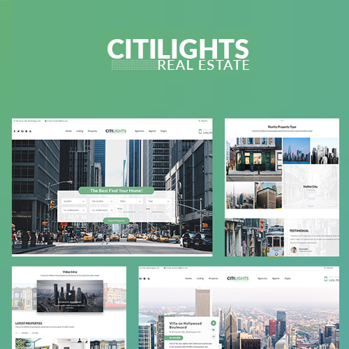 CitiLights  Real Estate WordPress Theme