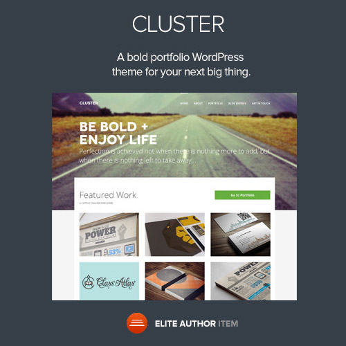 Cluster  A Bold Portfolio WordPress Theme