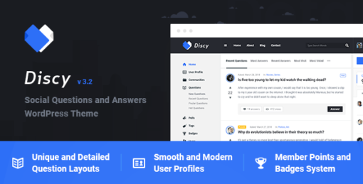 Discy  - Social Questions and Answers Theme