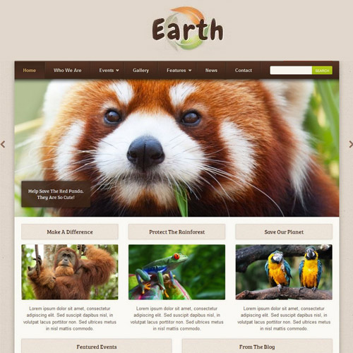 Earth  Eco/Environmental NonProfit WordPress Theme