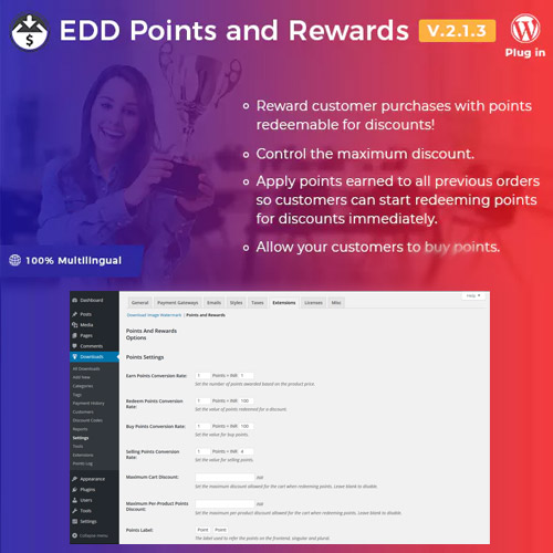 Easy Digital Downloads  Points and Rewards