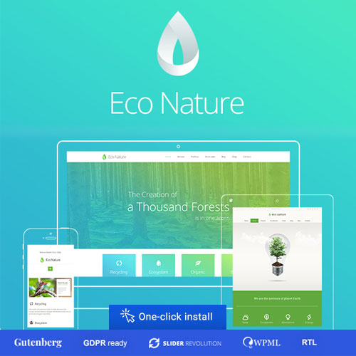 Eco Nature  Environment & Ecology WordPress Theme