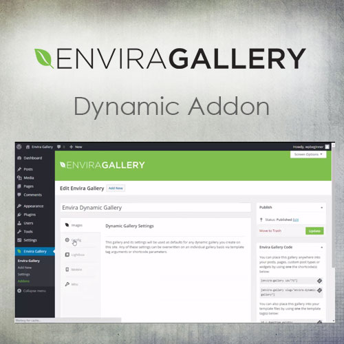 Envira Gallery  Dynamic Addon