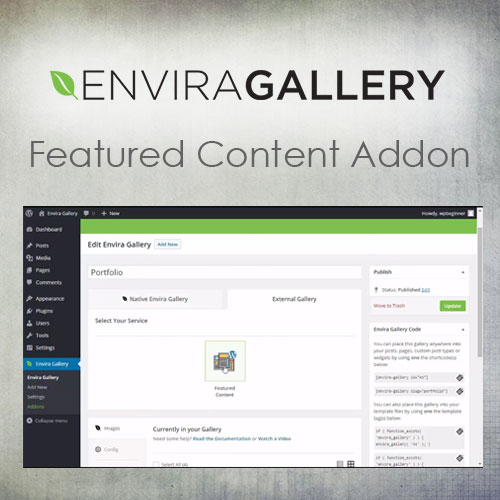 Envira Gallery  Featured Content Addon