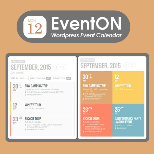 EventOn  WordPress Event Calendar Plugin