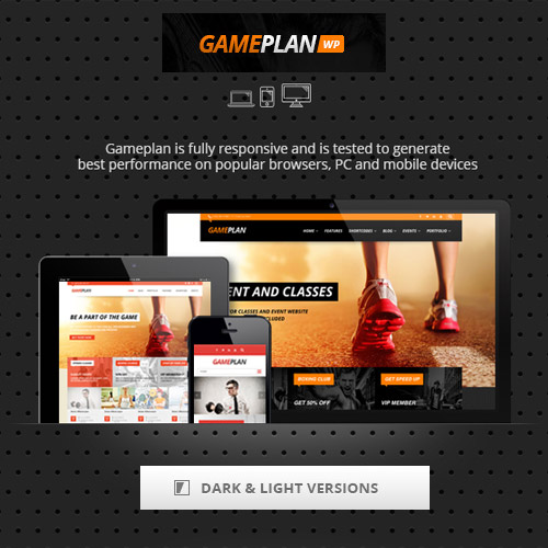 Gameplan  Event and Gym Fitness WordPress Theme