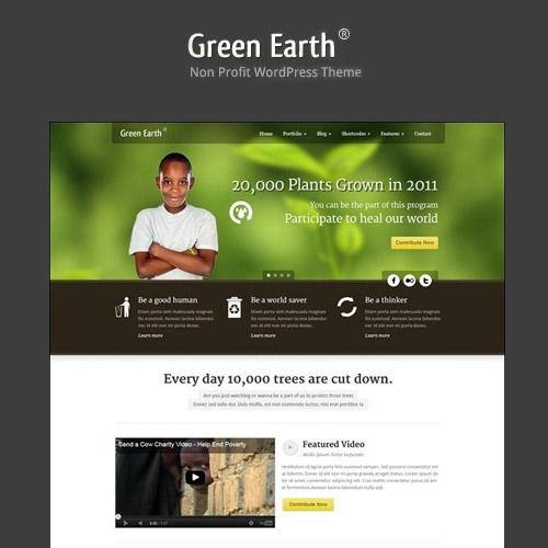 Green Earth  Environmental WordPress Theme