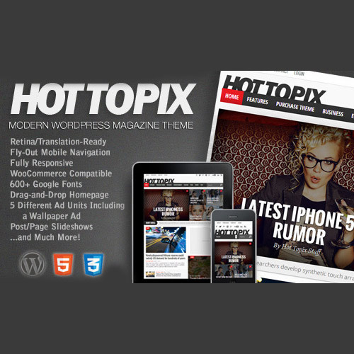 Hot Topix  Modern WordPress Magazine Theme