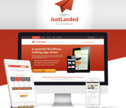 JustLanded  WordPress Landing Page