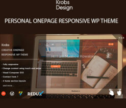 Krobs  Personal Onepage Responsive WP Theme