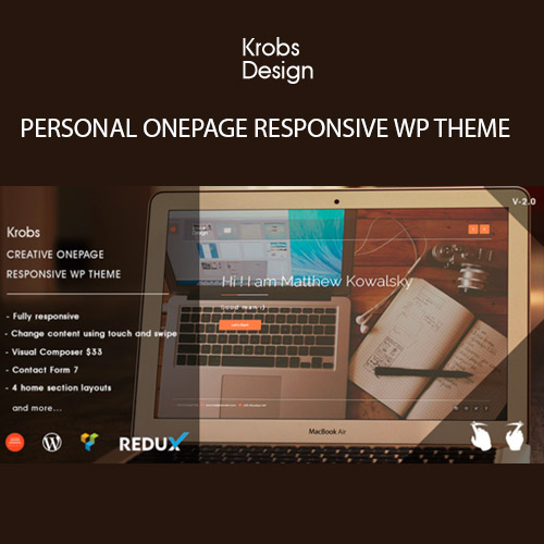 Krobs  Personal Onepage Responsive WP Theme
