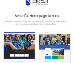 Lincoln  Education Material Design WordPress Theme