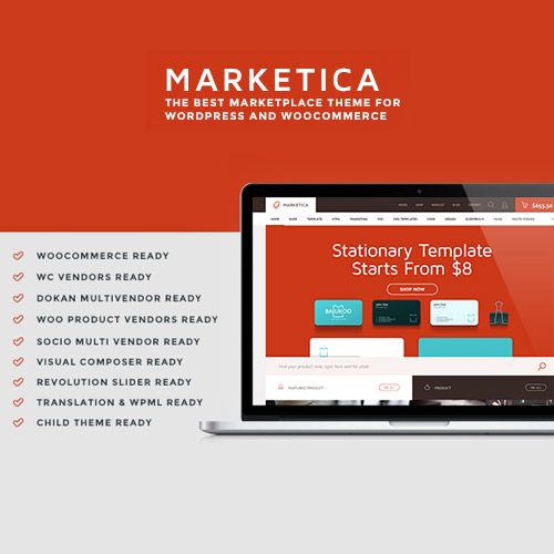 Marketica  eCommerce and Marketplace  WooCommerce WordPress Theme