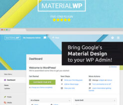 Material WP  Material Design Dashboard Theme