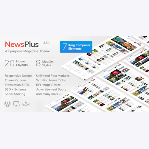NewsPlus  News and Magazine WordPress theme