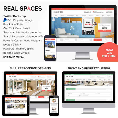 Real Spaces  WordPress Real Estate Theme