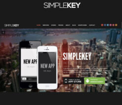 SimpleKey  One Page Portfolio WordPress Theme