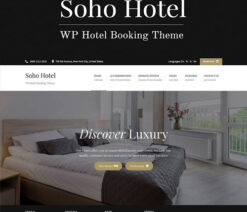Soho Hotel Booking  Hotel WordPress Theme