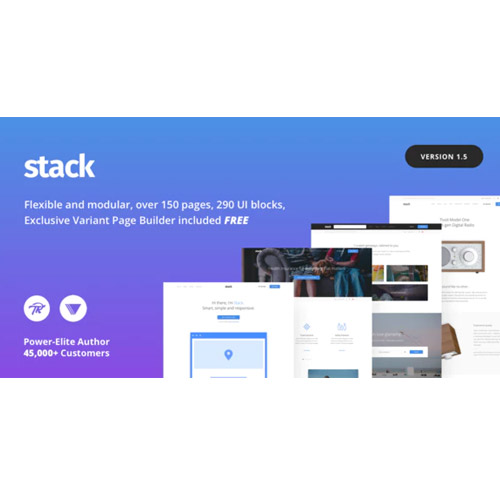 Stack  Multi-Purpose WordPress Theme with Variant Page Builder & Visual Composer