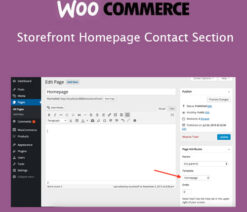 Storefront Homepage Contact Section