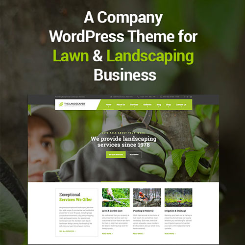 The Landscaper  Lawn & Landscaping WP Theme