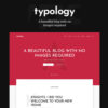 Typology  Text Based Minimal WordPress Blog Theme