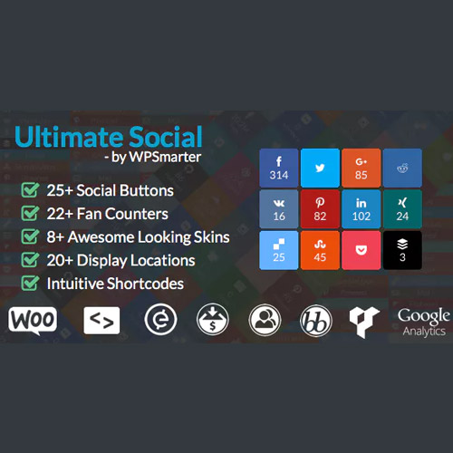 Ultimate Social  Easy Social Share Buttons and Fan Counters for WordPress