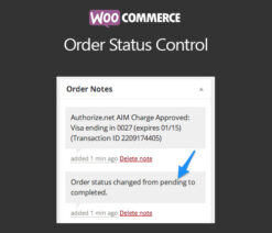 WooCommerce Order Status Control