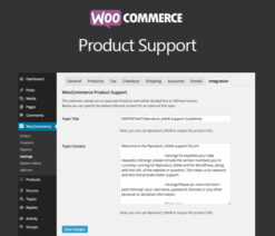 WooCommerce Product Support