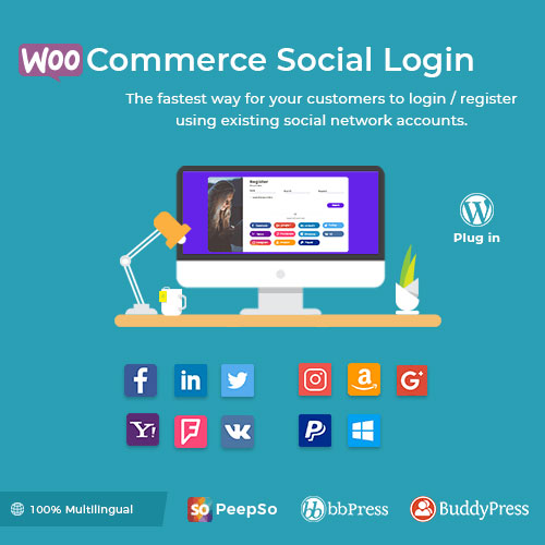 WooCommerce Social Login  WordPress Plugin