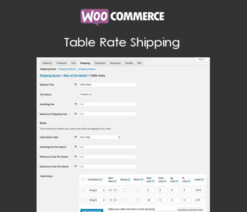 WooCommerce Table Rate Shipping