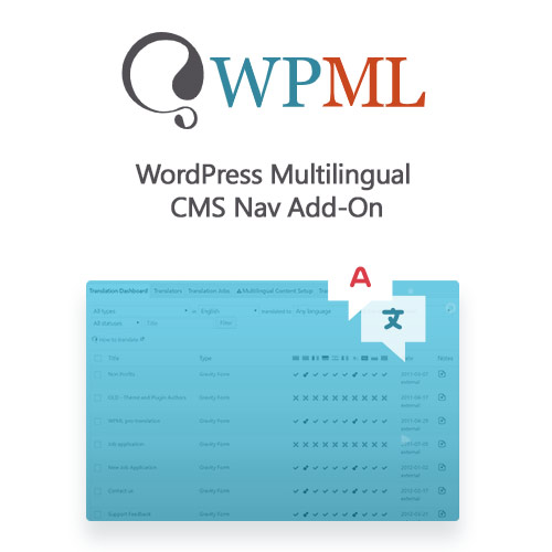 WordPress Multilingual CMS Nav Add-On