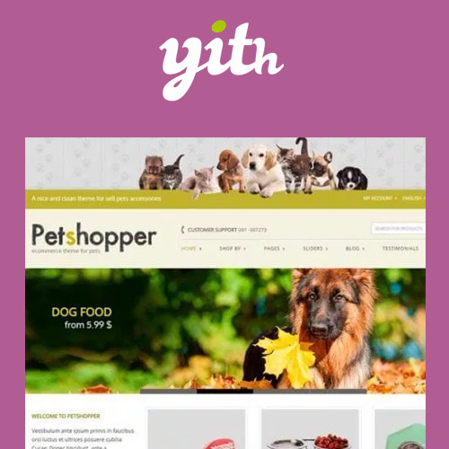 YITH Petshopper  E-Commerce Theme for Pets Products