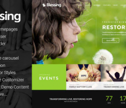 Blessing  - Theme for Church Websites