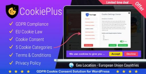 Cookie Plus  - GDPR for Master Popups