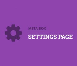 Meta Box Settings Page Extension