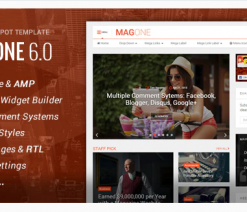 MagOne  - Responsive Blogger Template