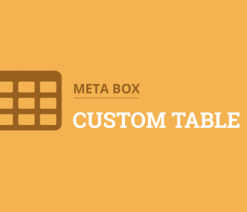 Meta Box Custom Table Extension