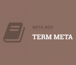 Meta Box Term Meta Extension