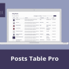 Post Table Pro WordPress Plugin