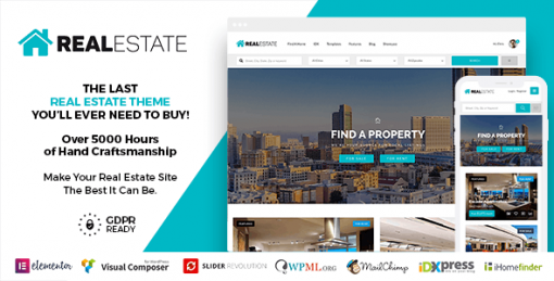 Real Estate   - Real Estate WordPress Theme