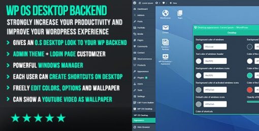 WP OS  - Desktop Backend Admin Theme