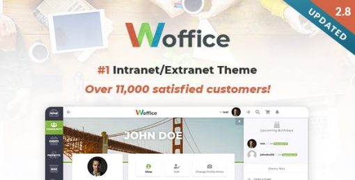 Woffice  - Intranet Extranet WordPress Theme