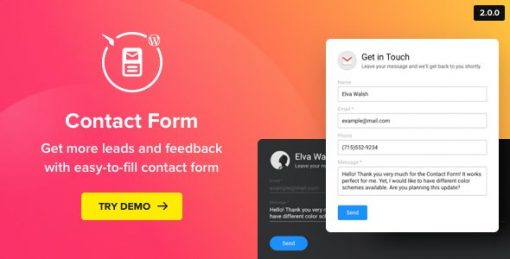 WP Contact Us Form  by Elfsight